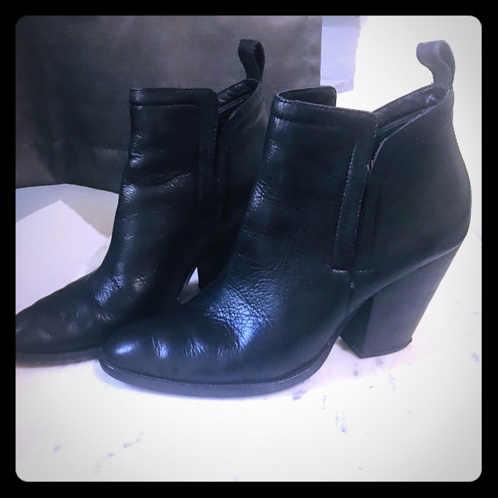 Notched Leather Dolce Vita booties